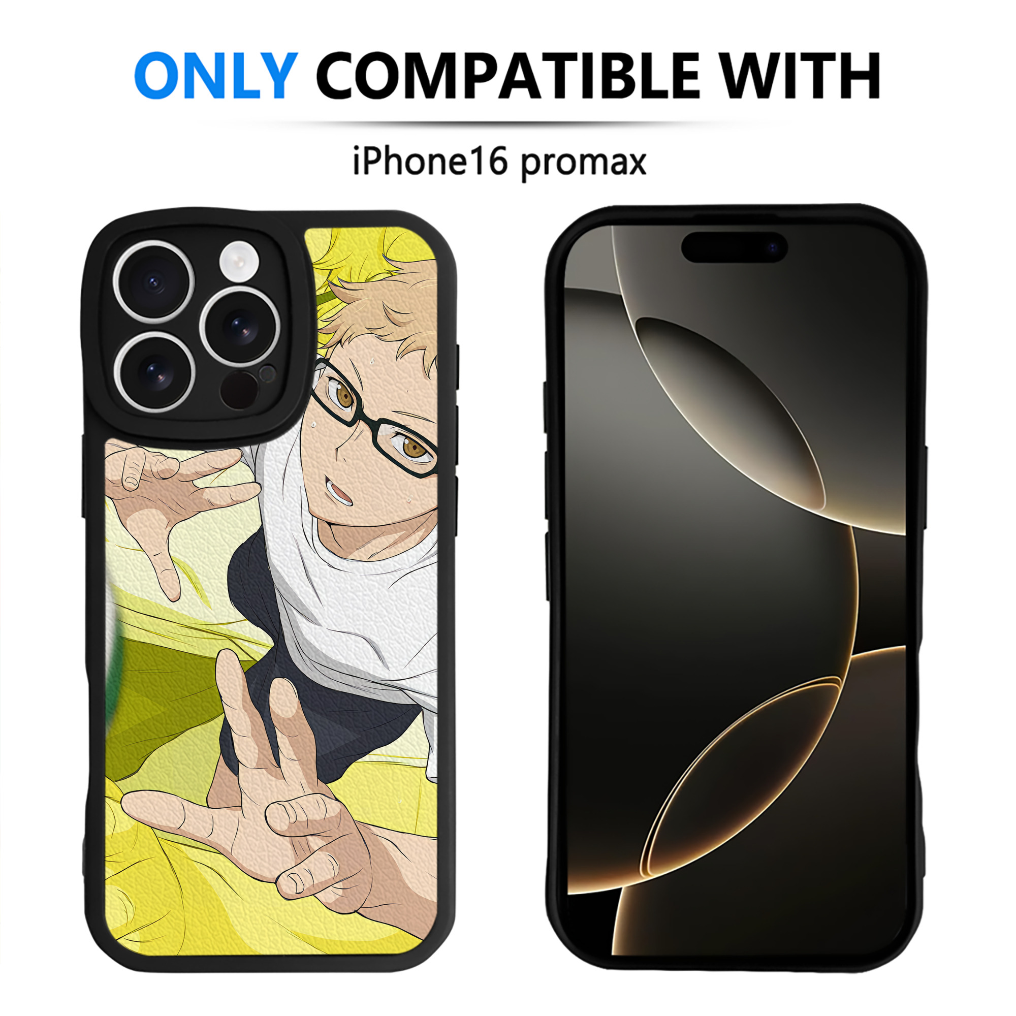 （画像用） ハイキュー!! Haikyu!! 【iPhone 16シリーズ対応】シリコンスマホケース（レザー調） 材質：シリコン